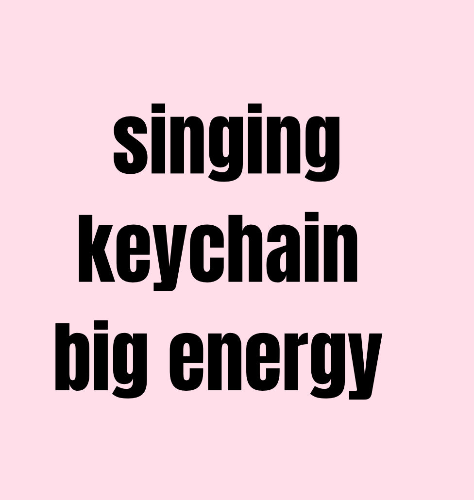 Singing keychain