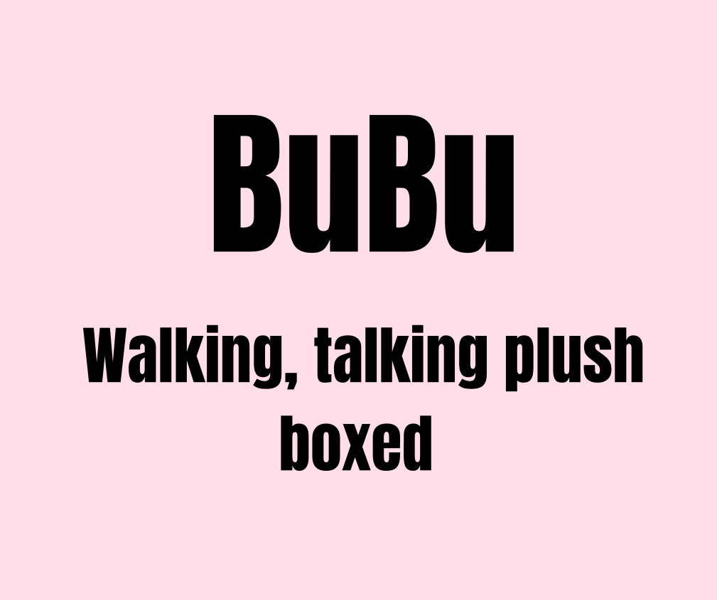 Walking, talking plush boxed