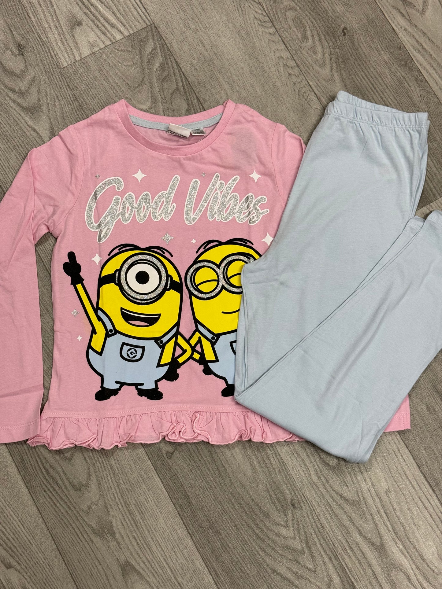 Minions long sleeved frill pj