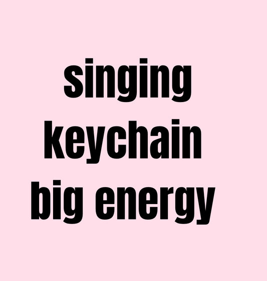 Singing keychain