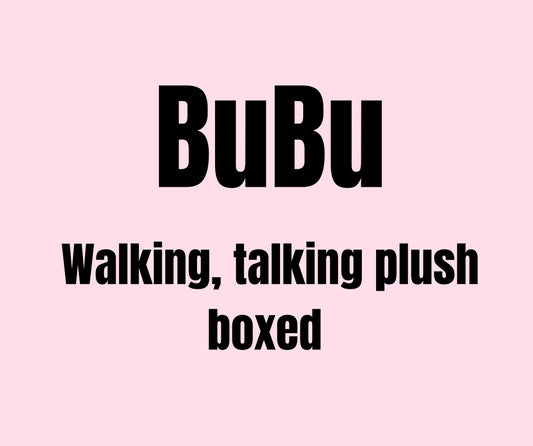 Walking, talking plush boxed