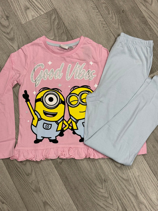 Minions long sleeved frill pj